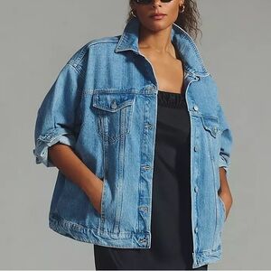 Pilcro Weston Boyfriend Denim Jacket Small NWOT Anthropologie $98